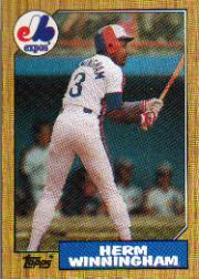 1987 Topps Baseball Cards      141     Herm Winningham